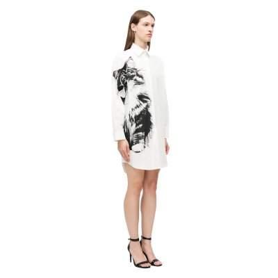 THE PRINTED COTTON POPLIN DRESS